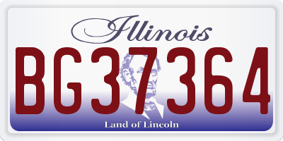 IL license plate BG37364