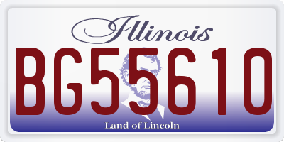 IL license plate BG55610