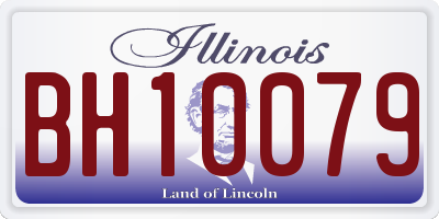 IL license plate BH10079