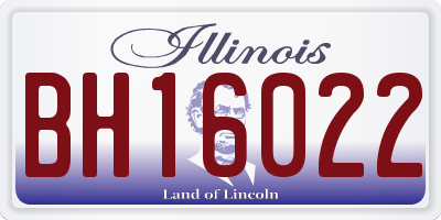 IL license plate BH16022