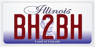 IL license plate BH2BH