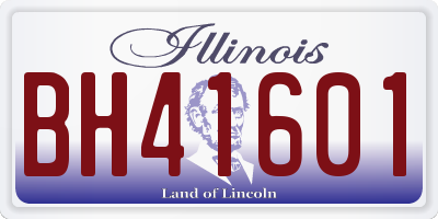 IL license plate BH41601