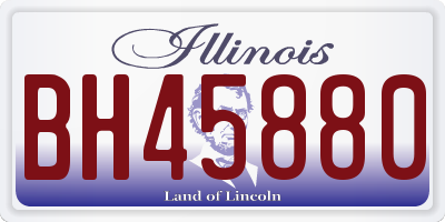 IL license plate BH45880