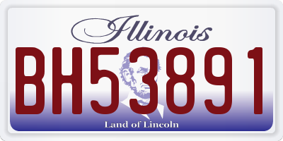 IL license plate BH53891