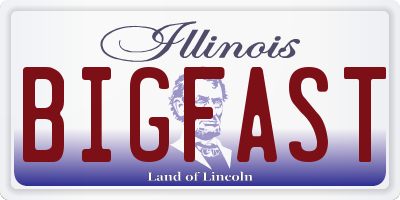 IL license plate BIGFAST