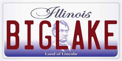 IL license plate BIGLAKE