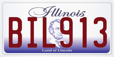 IL license plate BIL913