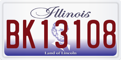 IL license plate BK13108