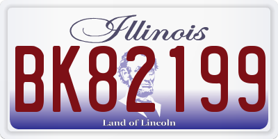 IL license plate BK82199