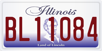 IL license plate BL11084