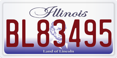 IL license plate BL83495