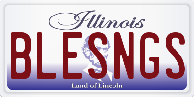 IL license plate BLESNGS