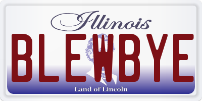 IL license plate BLEWBYE