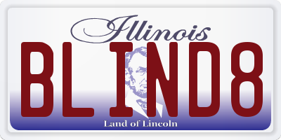 IL license plate BLIND8