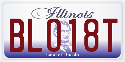IL license plate BLO18T