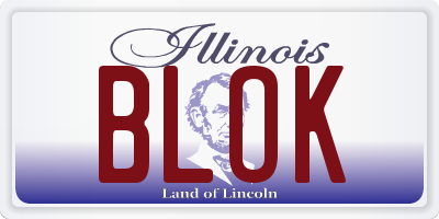 IL license plate BLOK