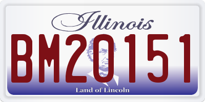 IL license plate BM20151