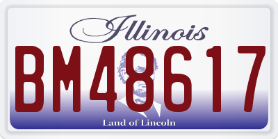 IL license plate BM48617