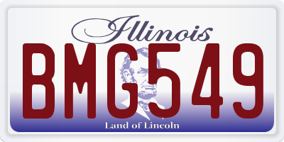 IL license plate BMG549