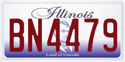 IL license plate BN4479