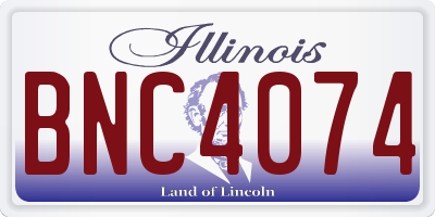 IL license plate BNC4074