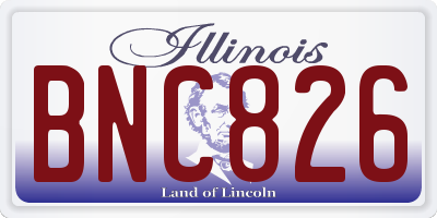 IL license plate BNC826