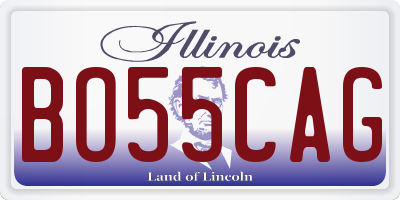 IL license plate BO55CAG