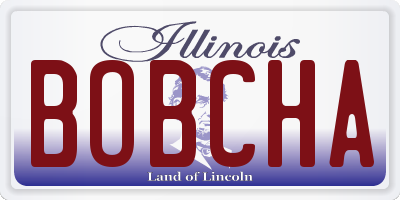 IL license plate BOBCHA