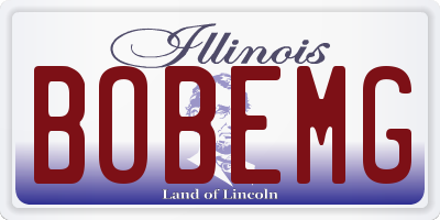 IL license plate BOBEMG