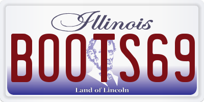 IL license plate BOOTS69