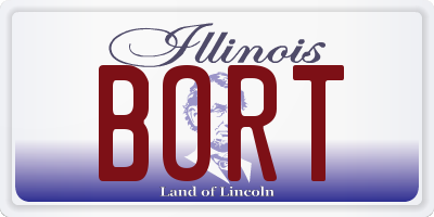 IL license plate BORT