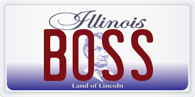 IL license plate BOSS