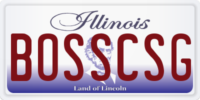 IL license plate BOSSCSG