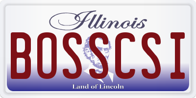 IL license plate BOSSCSI