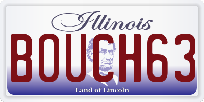 IL license plate BOUCH63