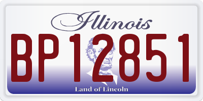 IL license plate BP12851