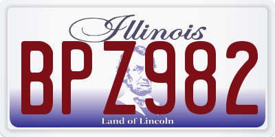 IL license plate BPZ982