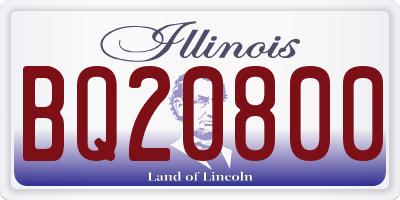 IL license plate BQ20800