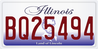 IL license plate BQ25494