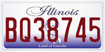 IL license plate BQ38745