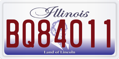 IL license plate BQ84011