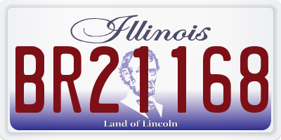 IL license plate BR21168