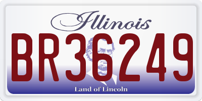 IL license plate BR36249