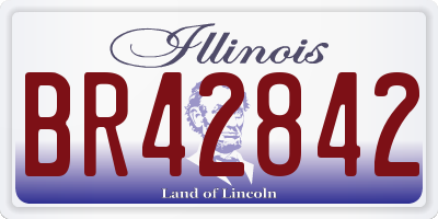 IL license plate BR42842