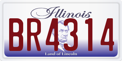 IL license plate BR4314