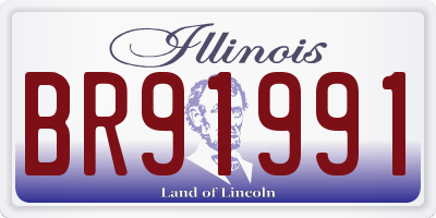 IL license plate BR91991