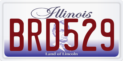 IL license plate BRD529