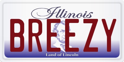 IL license plate BREEZY