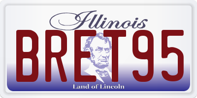 IL license plate BRET95