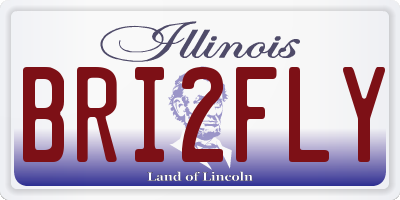 IL license plate BRI2FLY